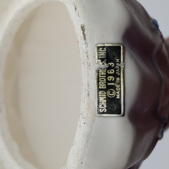 Vintage Porcelain Musical Girl in Big Pink Dress Schmid Brothers Made in Japan - Picture 6 of 6